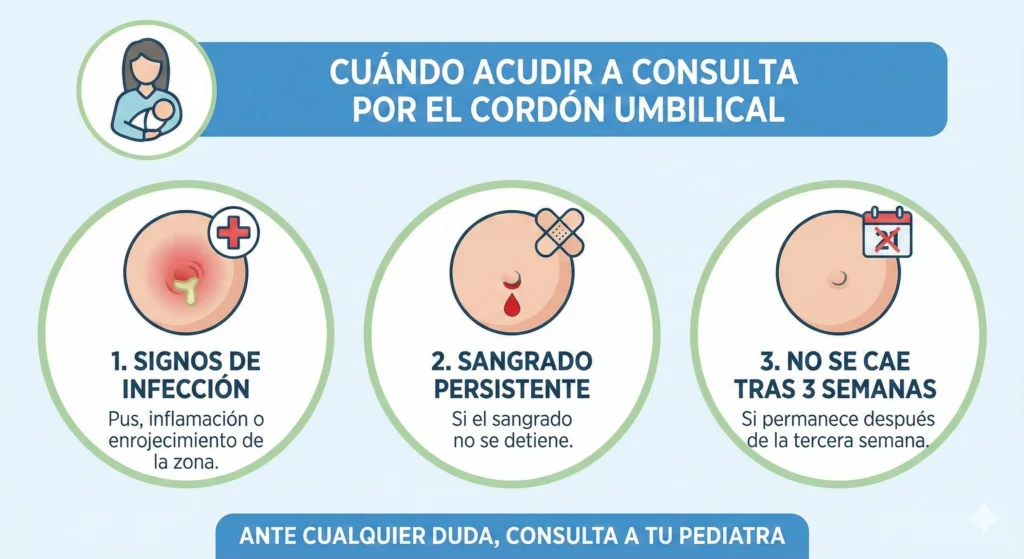 consulta pediatrica alarma cordon umbilical