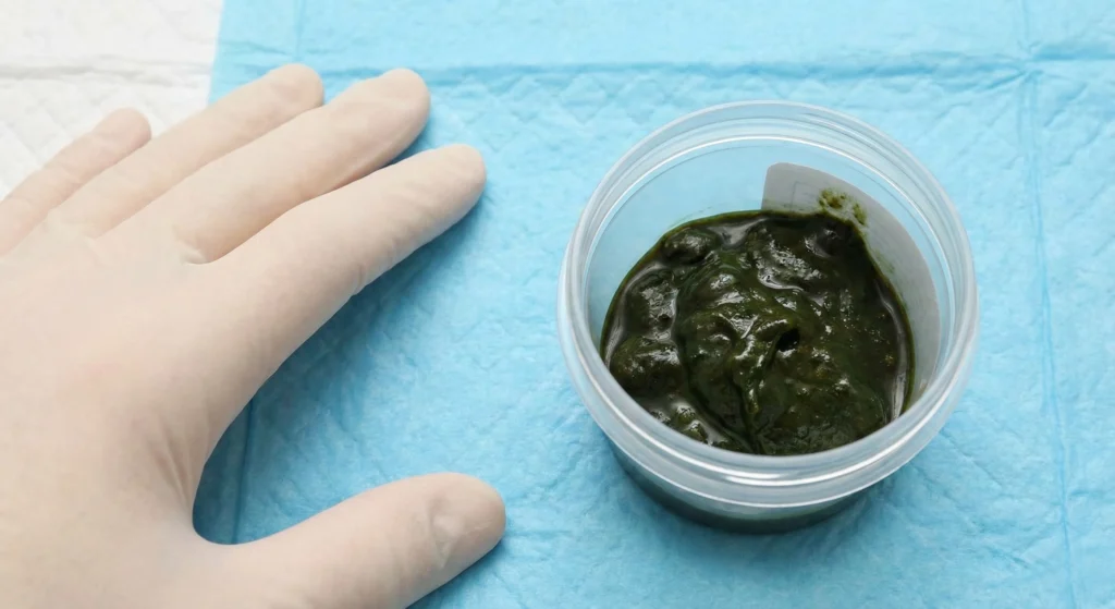 caca recien nacido meconio