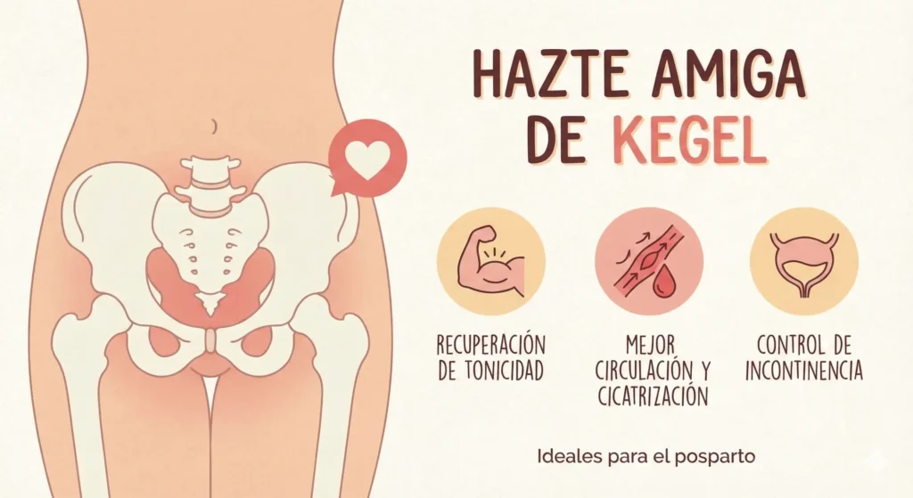 ejercicios kegel dolor puntos postparto