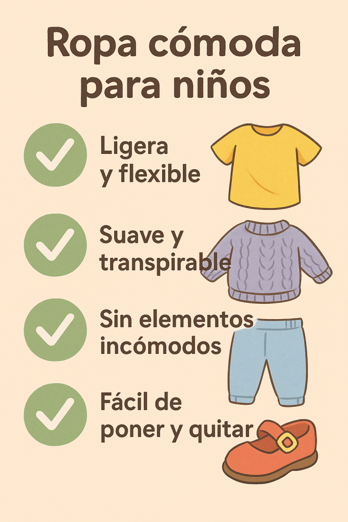 ropa cómoda para niños
