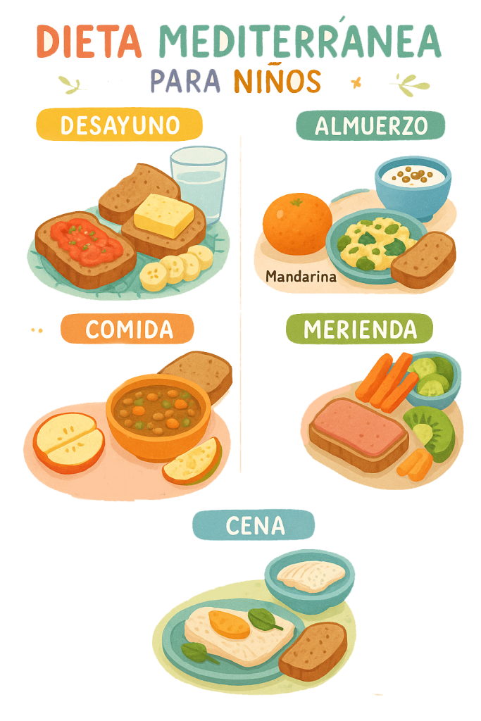 menu mediterraneo infantil
