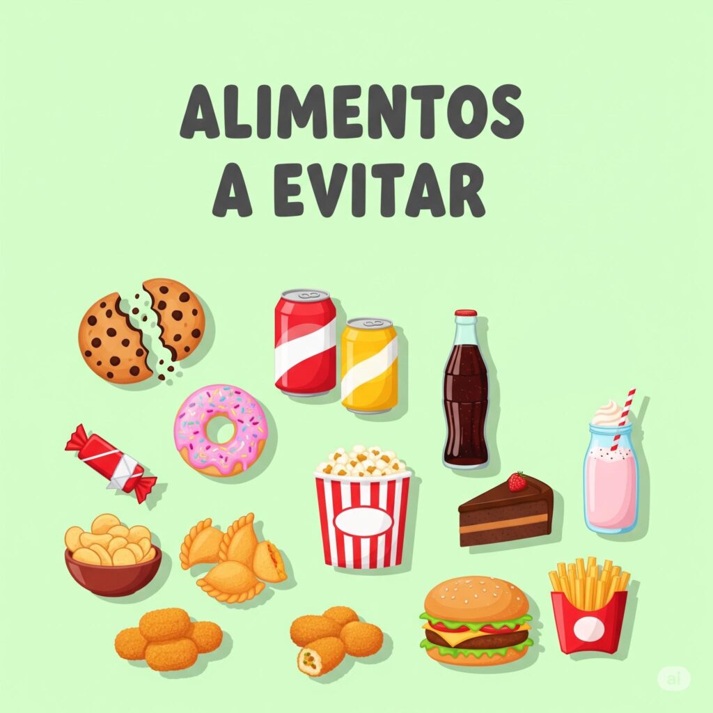 alimentos a evitar en niños obesos
