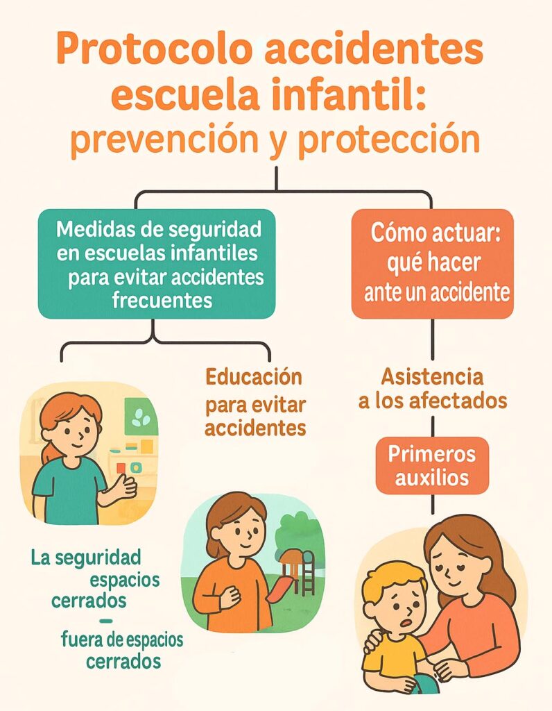 protocolo accidentes escuela infantil