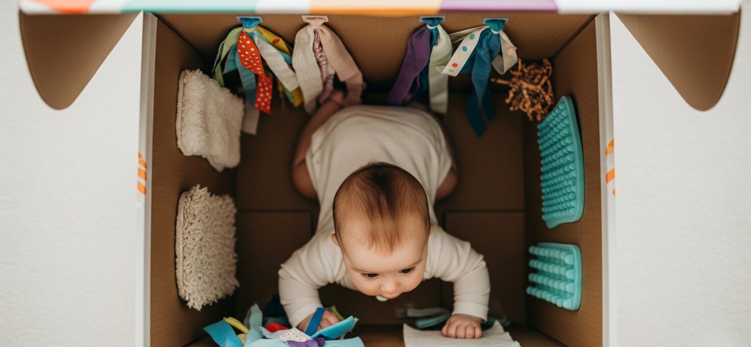 Cómo hacer una caja sensorial con bebé dentro: paso a paso y consejos