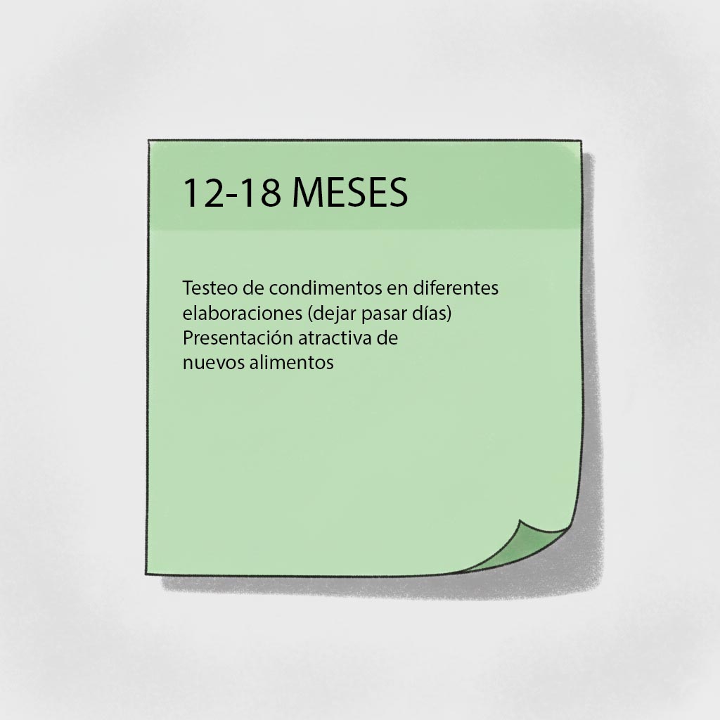 actividades estimulacion gusto 12-18 meses