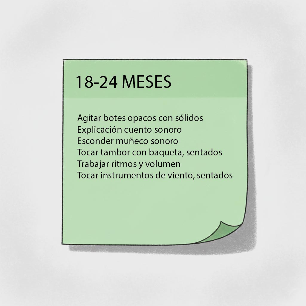 cómo estimular los sentidos actividades estimulacion oido 18-24 meses