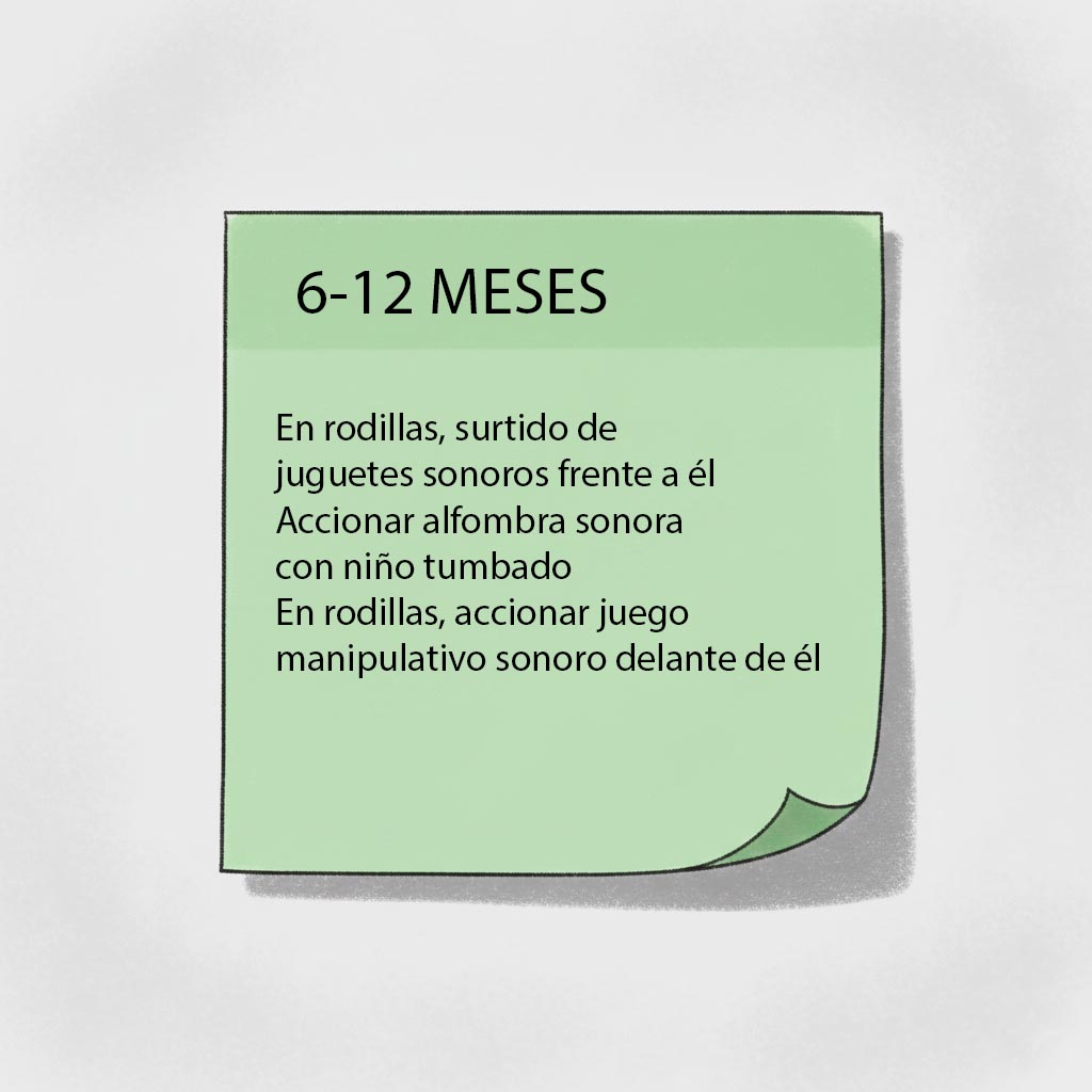 cómo estimular los sentidos actividades estimulacion oido 6-12 meses