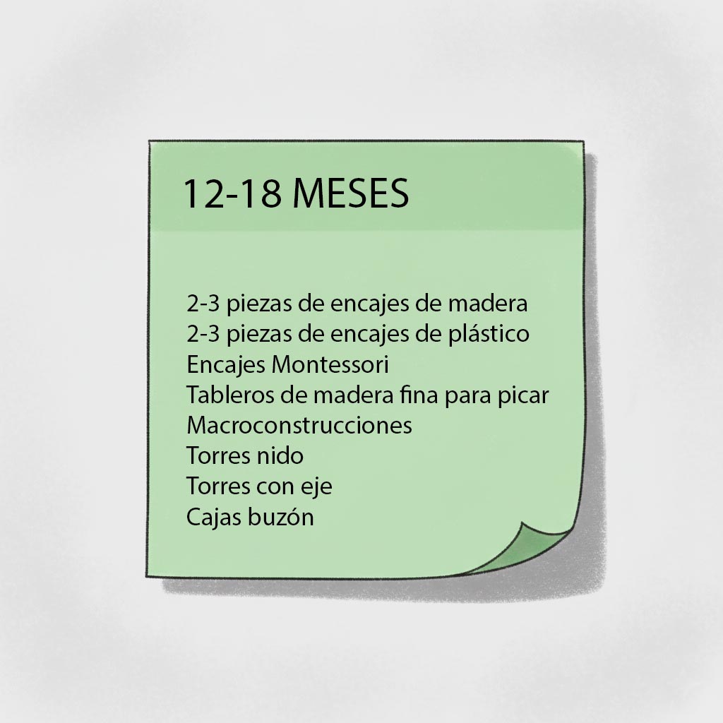 Materiales para favorecer la estimulación del tacto (por edad)