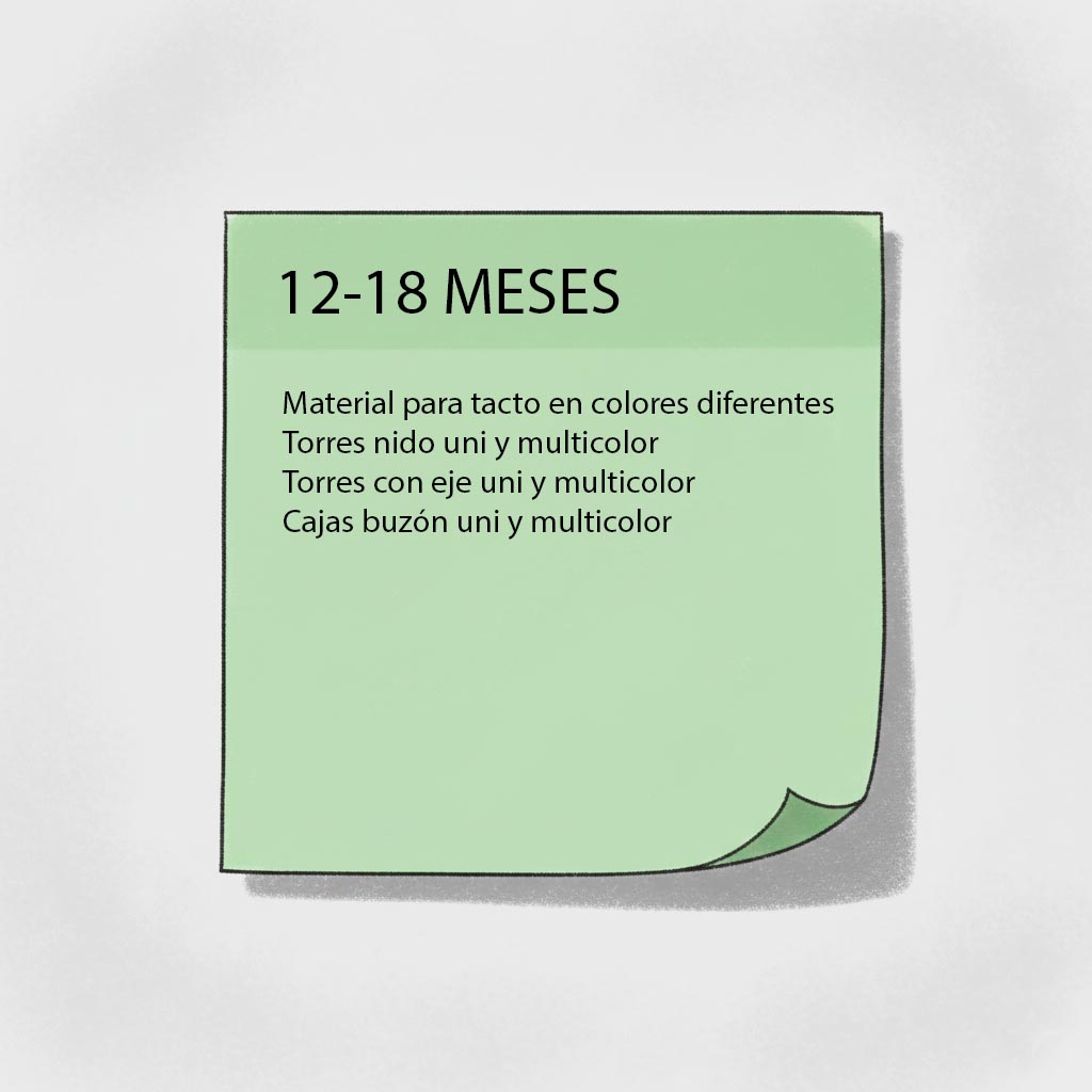 estimular vista materiales 12-18 meses