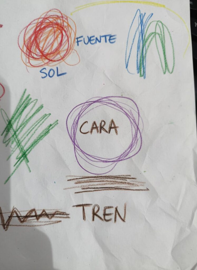 etapa garabato con nombre
