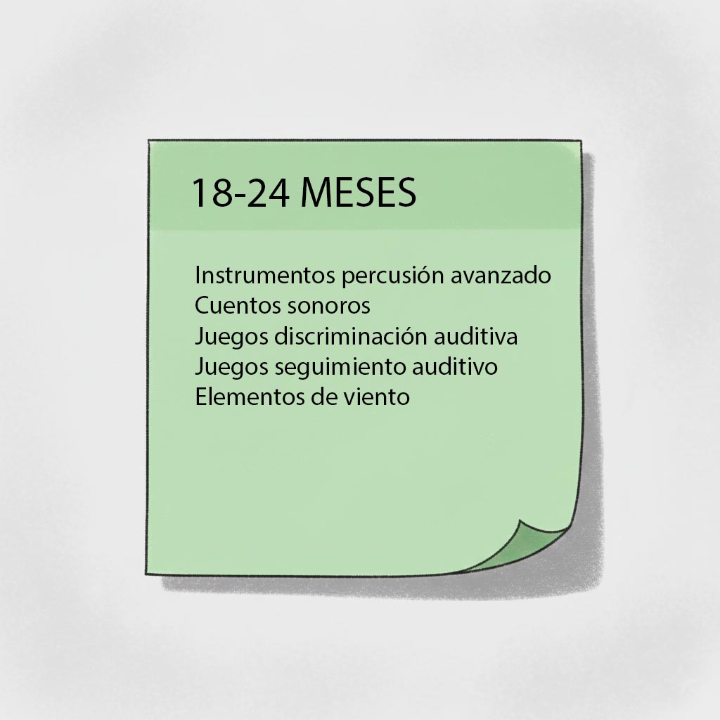 cómo estimular los sentidos materiales estimulacion oido 18-24 meses