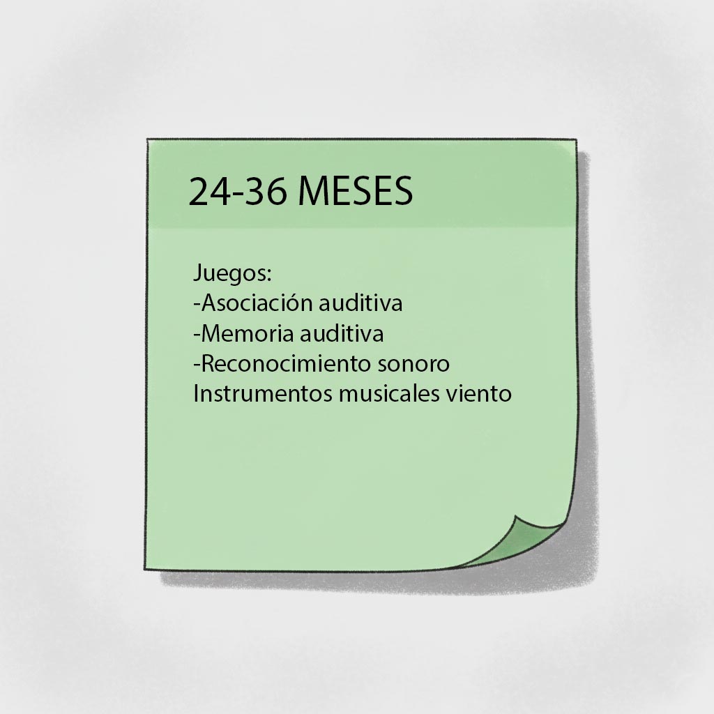 cómo estimular los sentidos materiales estimulacion oido 24-36 meses