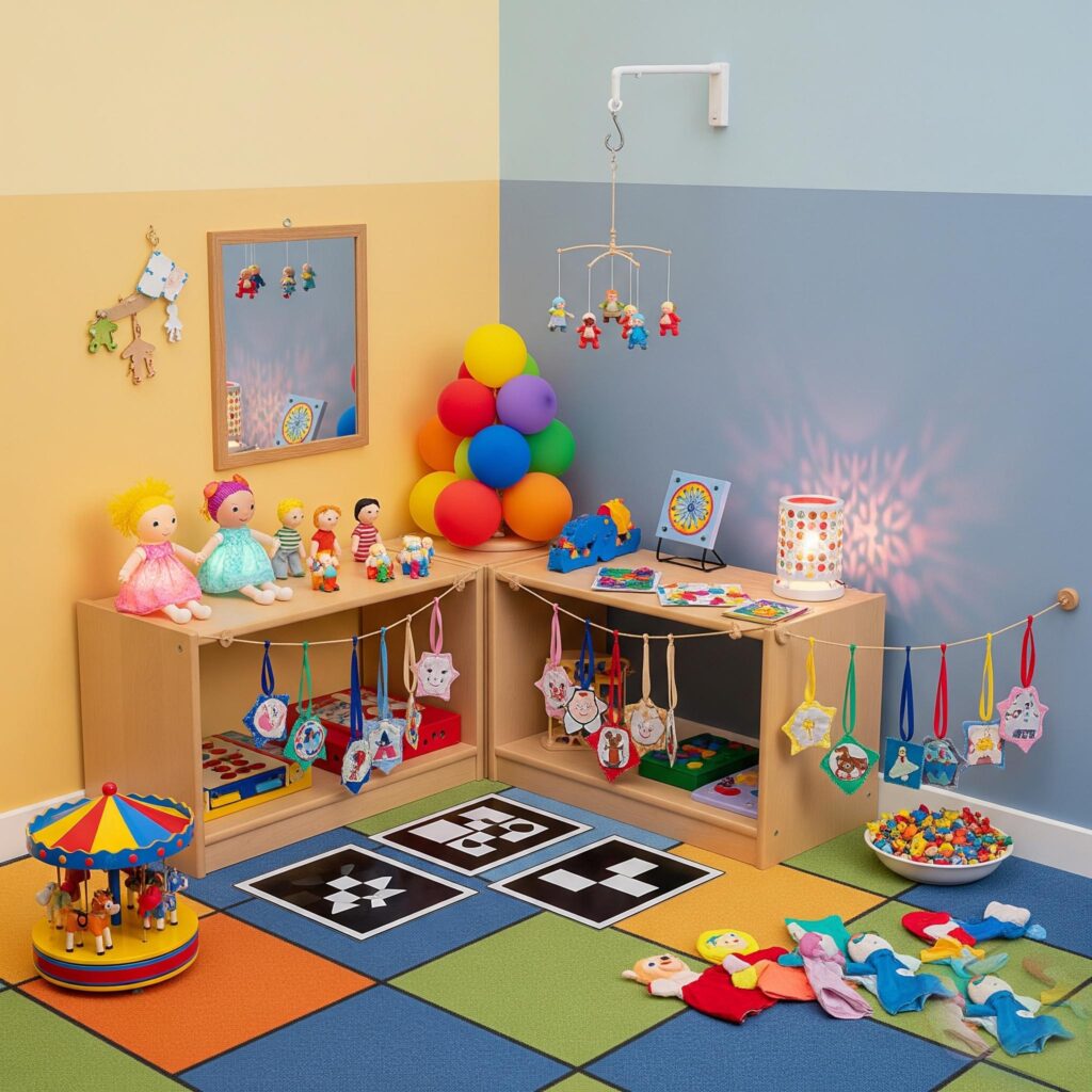materiales estimulacion vista 0-6 meses