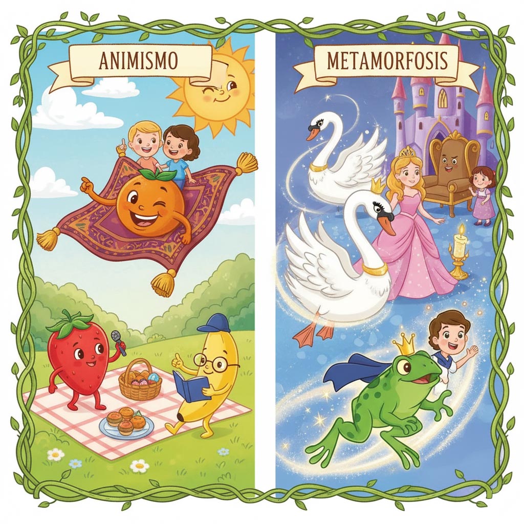animismo y metamorfosis en los cuentos para niños