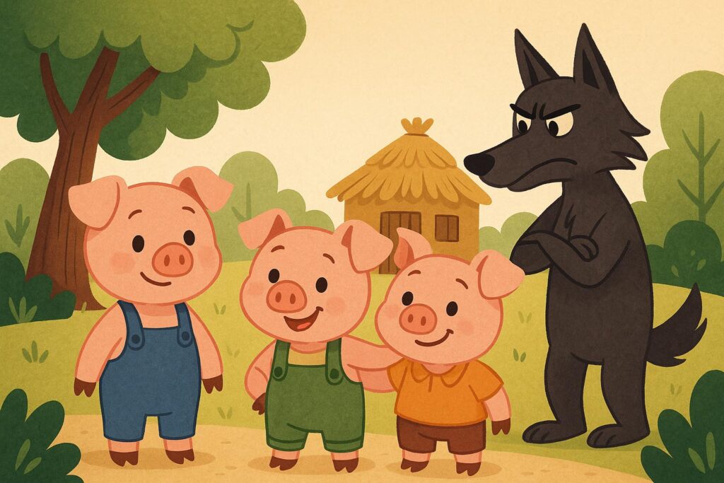 los tres cerditos pocos personajes caracteristicas cuento pocos personajes