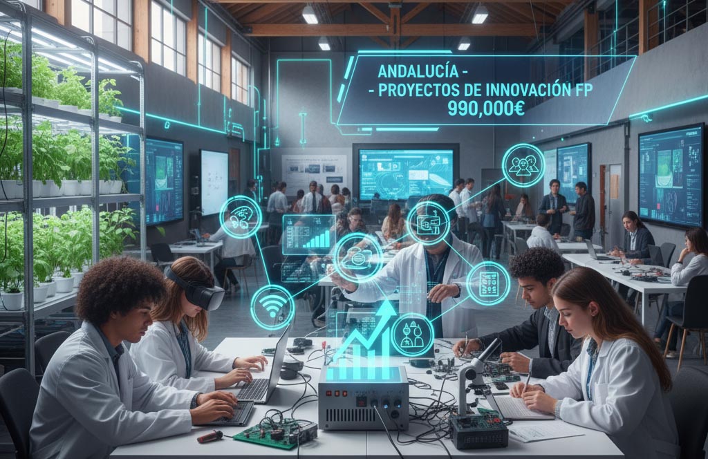 🎓 Educación destina más de 990 000 € a proyectos de innovación en Formación Profesional en Andalucía