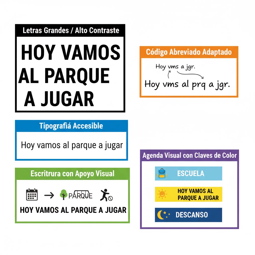 SAAC escritura adaptada