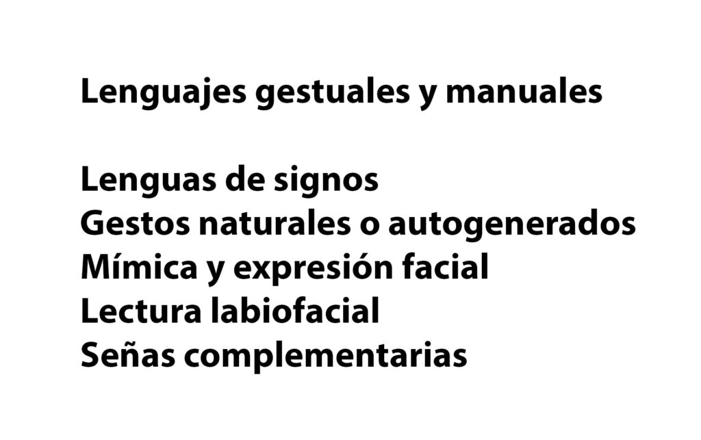 SAAC lenguaje manual y gestual