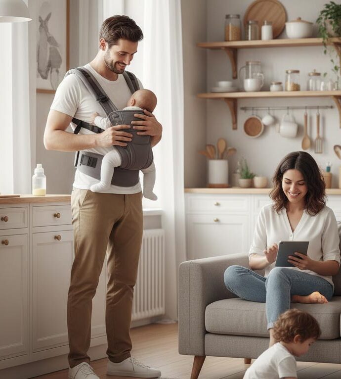 La baja parental equitativa es clave: Un nuevo estudio vincula la corresponsabilidad con la reducción del agotamiento materno