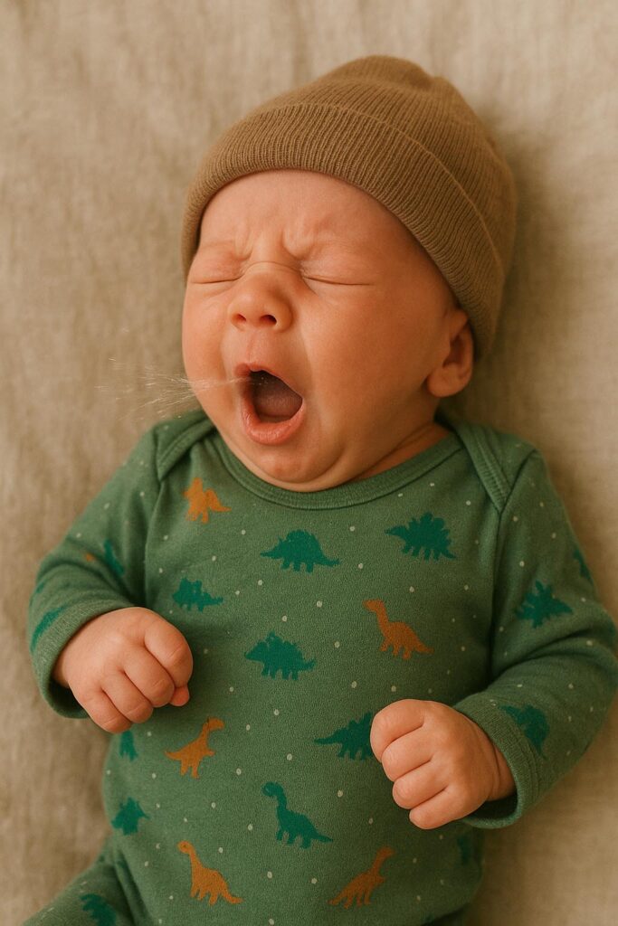 bebe estornudo normal