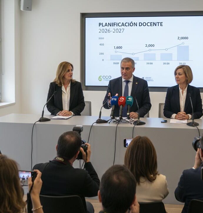 CCOO pide a Educación que planifique más allá de 2026 y convoque más plazas docentes