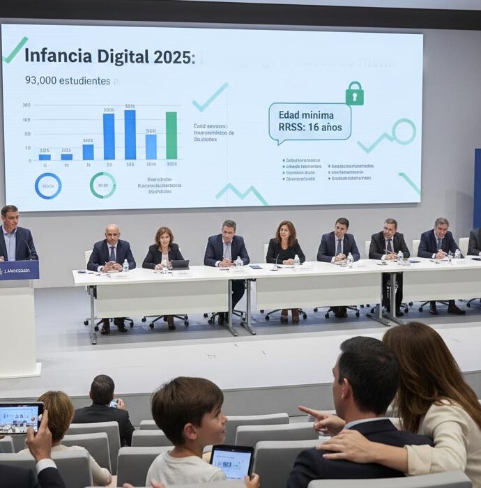 España presenta el estudio “Infancia digital 2025” y plantea una nueva ley para proteger a menores en entornos tecnológicos
