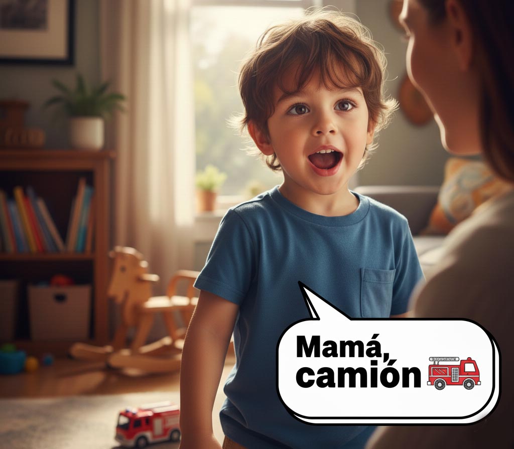 lenguaje telegráfico retraso mental