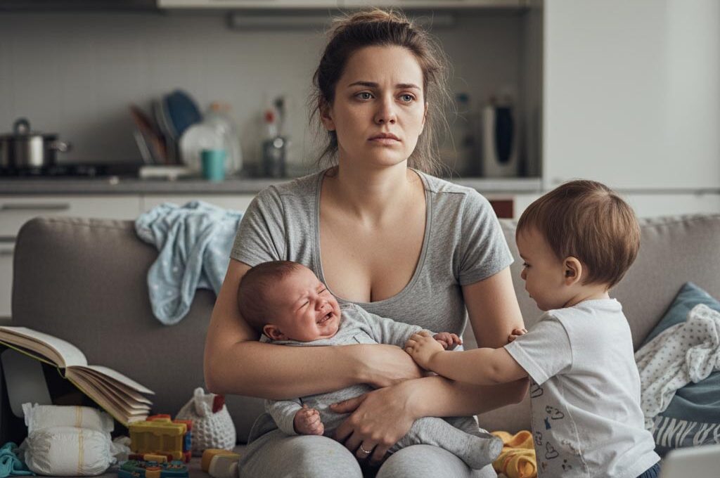 Crisis de salud mental materna: 78% de madres españolas se sienten sobrecargadas