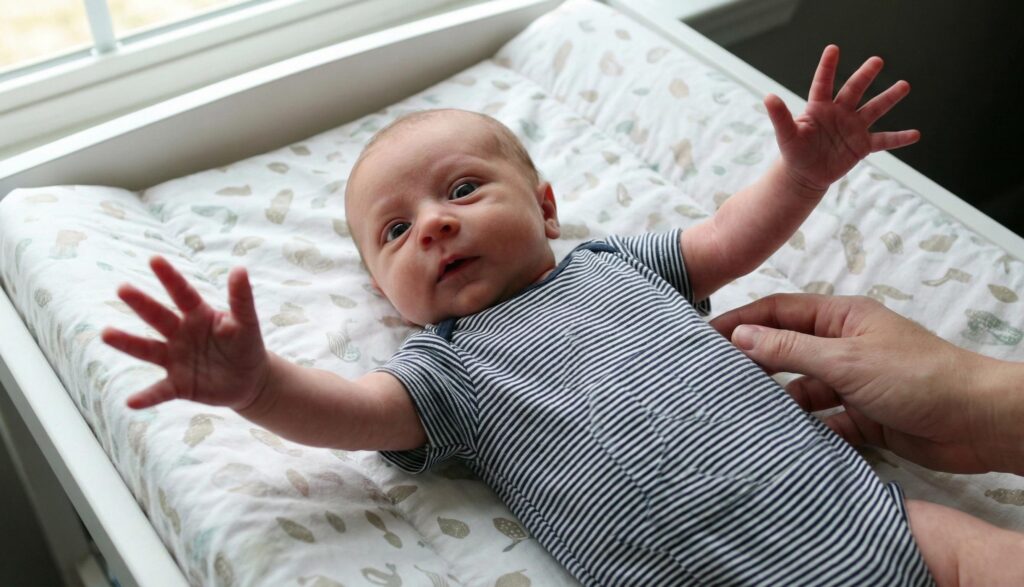 bebé reflejo moro movimientos niño reflejos