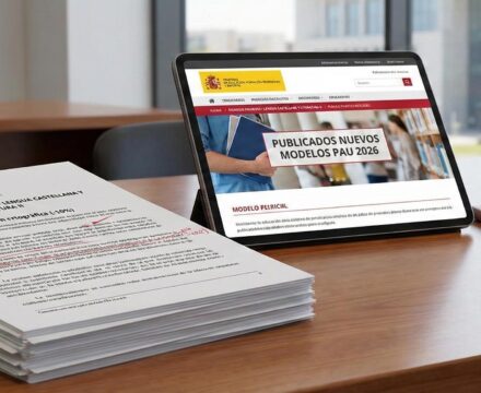 nuevos modelos examenes pau 2026 actualidad