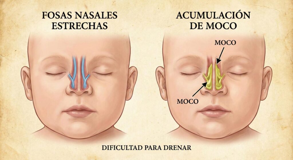 ruidos normales bebe mocos