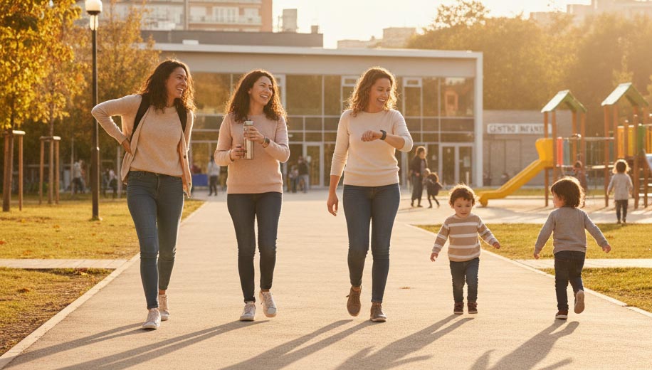 La salud de las madres mejora cuando sus hijos asisten a guardería