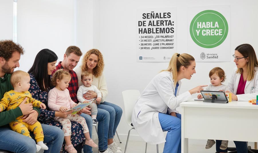 Campaña de Sanidad prioriza la detección de retrasos en el lenguaje en niños de 2 a 3 años