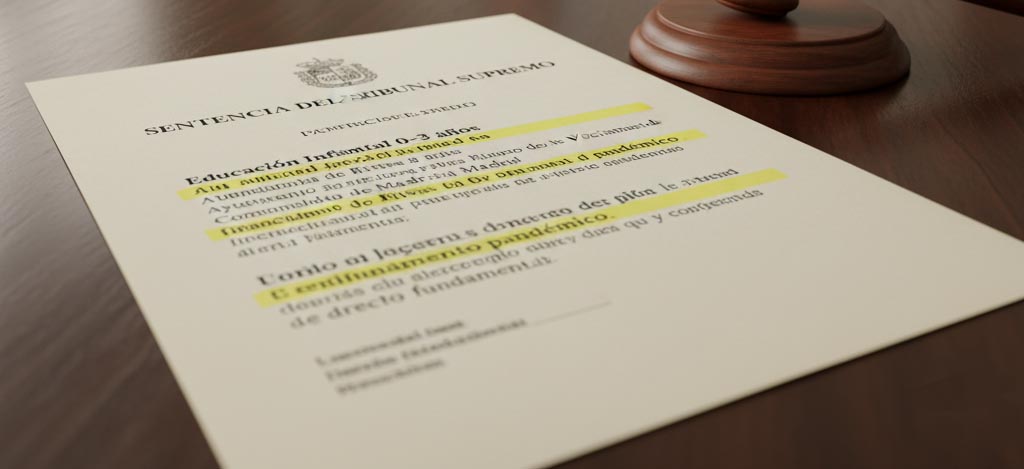 El Tribunal Supremo obliga a Madrid a pagar por la educación infantil durante el confinamiento