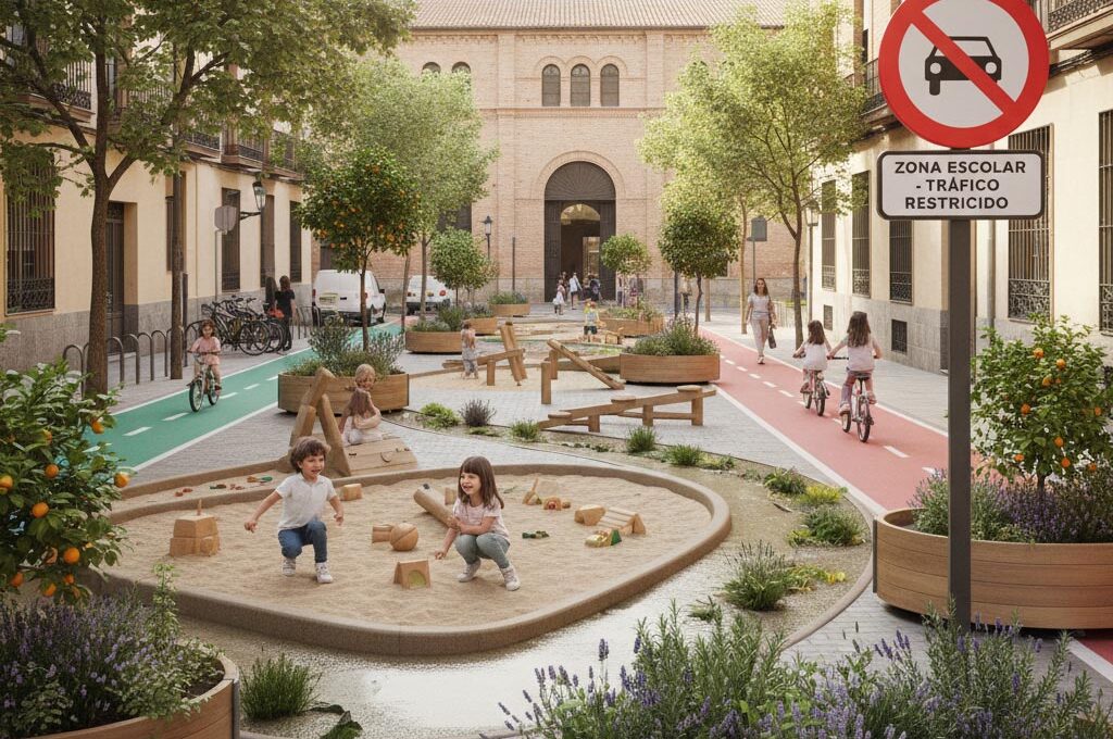 Urbanismo con enfoque infantil: Las ciudades apuestan por más zonas verdes y menos coches para los niños