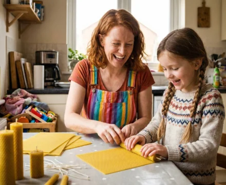 VELAS CON NIÑOS SIN FUEGO