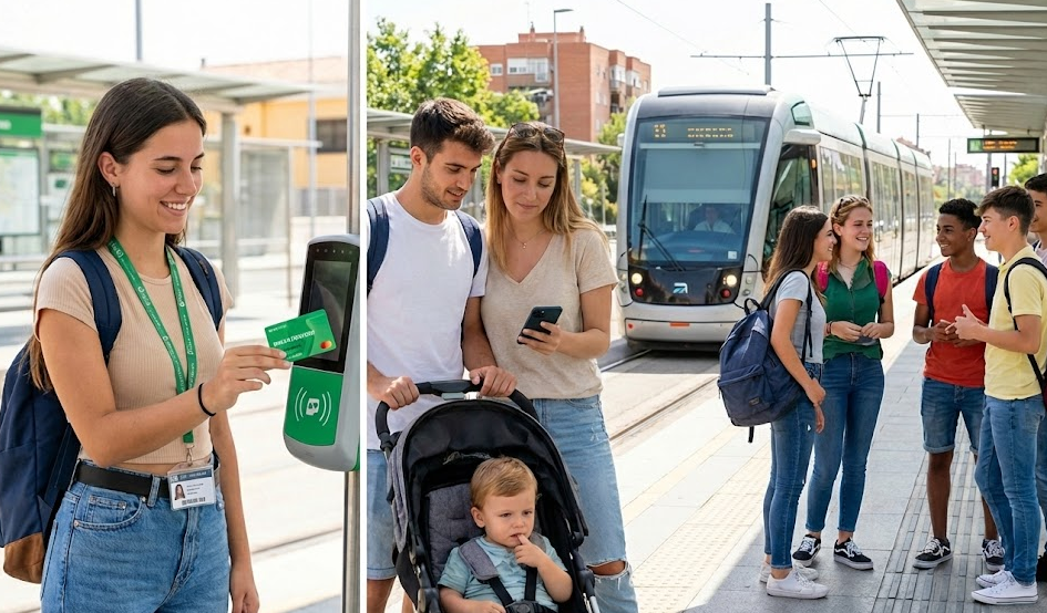 Un nuevo abono de transporte facilitará la movilidad de estudiantes y familias jóvenes en España