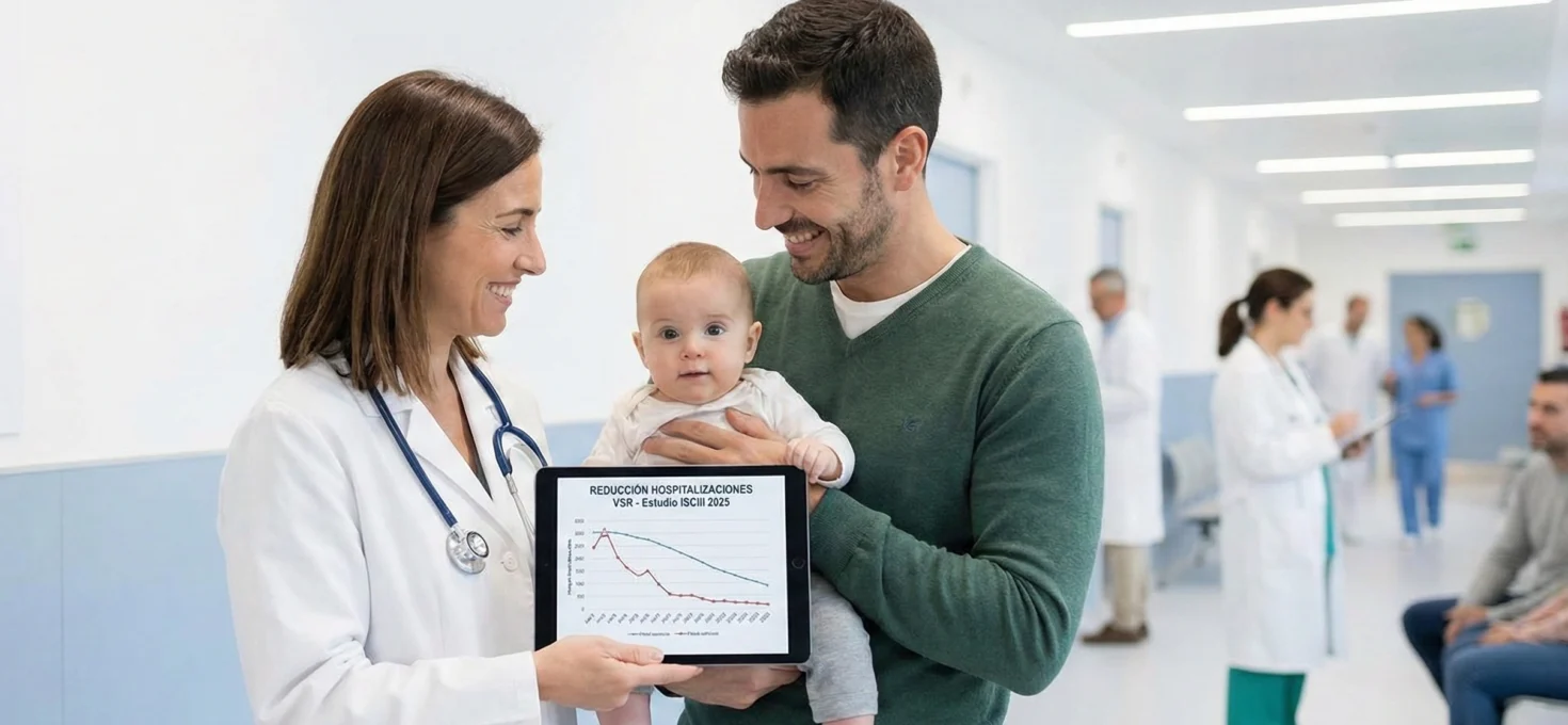 Los anticuerpos contra el Virus Sincitial Respiratorio (VSR) reducen hasta un 80 % hospitalizaciones en lactantes inmunizados