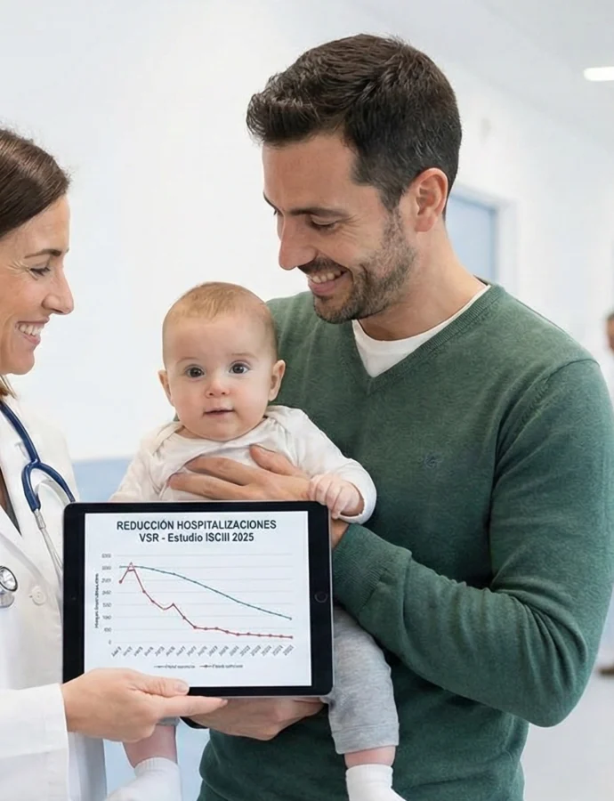 Los anticuerpos contra el Virus Sincitial Respiratorio (VSR) reducen hasta un 80 % hospitalizaciones en lactantes inmunizados