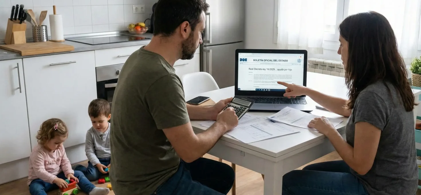 Ayuda por hijo menor en 2026: qué recibirán las familias en España y cómo se diferencia de la prestación universal que se había anunciado