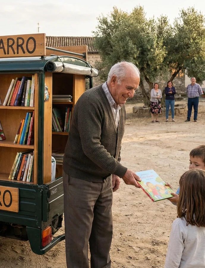 Bibliomotocarro una biblioteca sobre ruedas que lleva libros donde no llegan