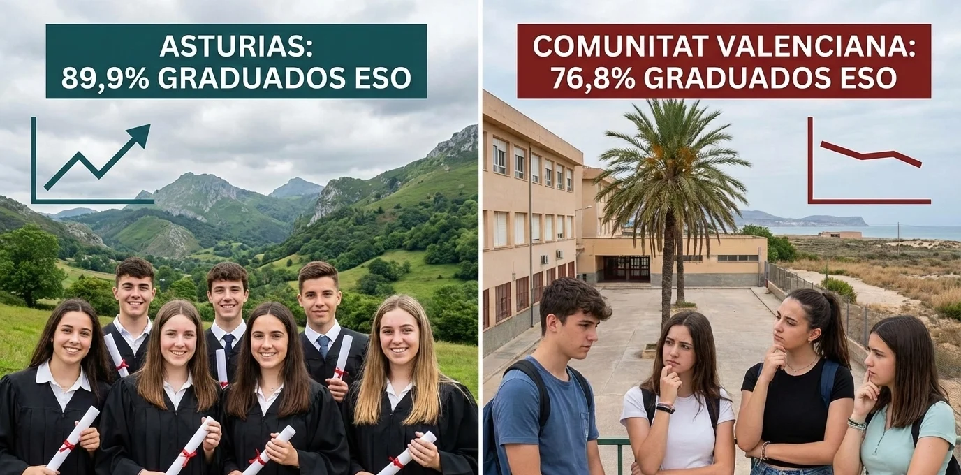 Brecha educativa: 8 de cada 10 adolescentes terminan la ESO, pero no por igual en cada comunidad