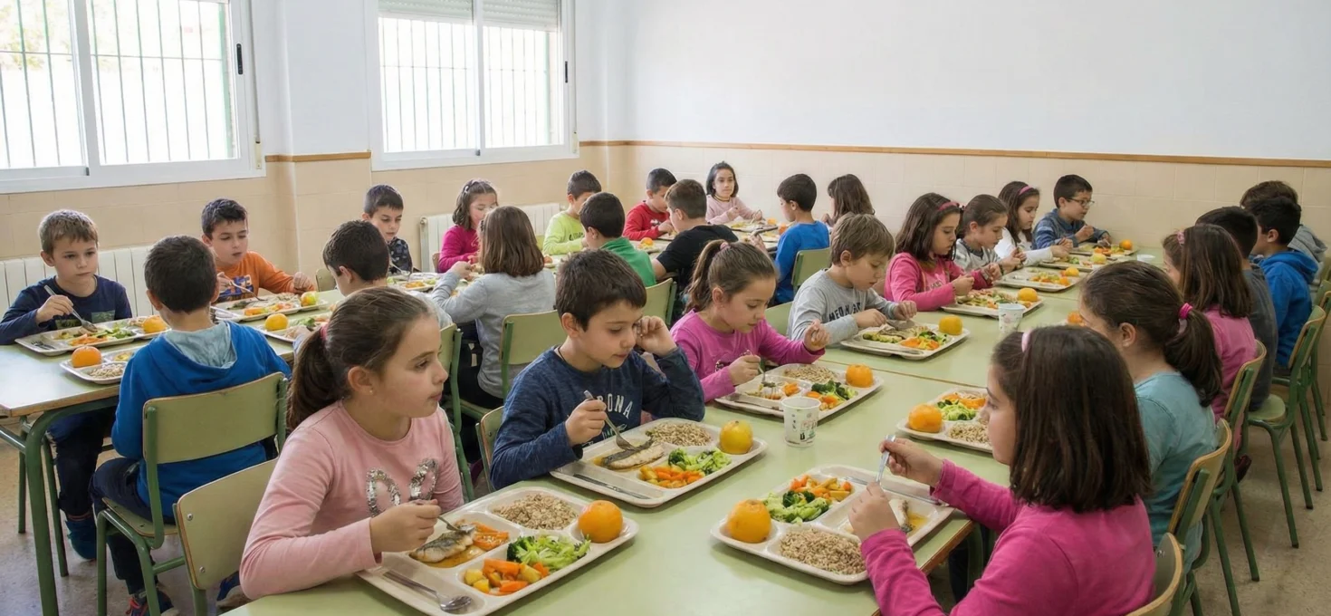 Garantizado el comedor escolar saludable: cinco comidas semanales para todos los alumnos