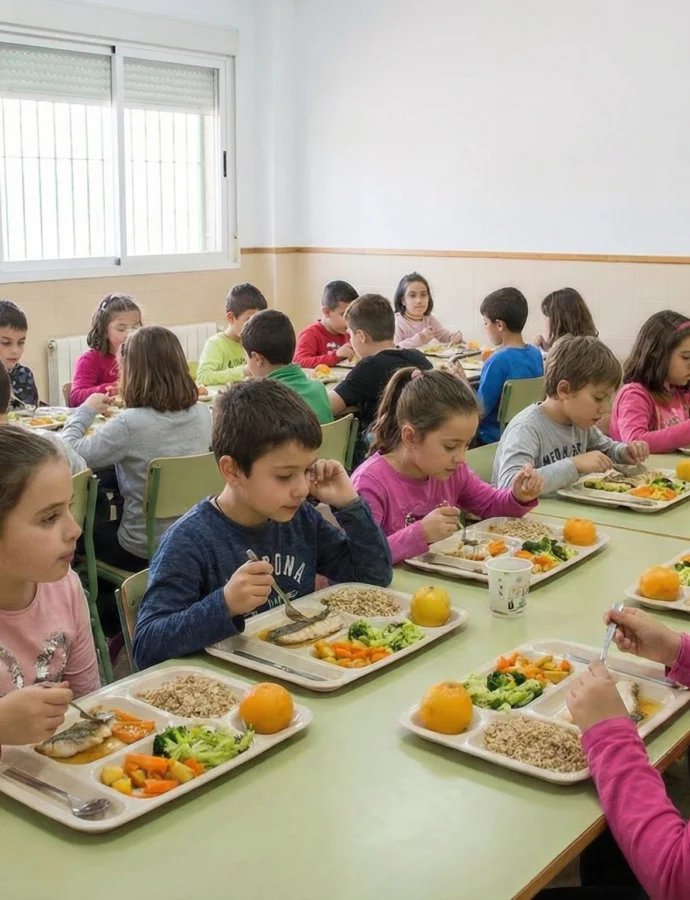 Garantizado el comedor escolar saludable: cinco comidas semanales para todos los alumnos