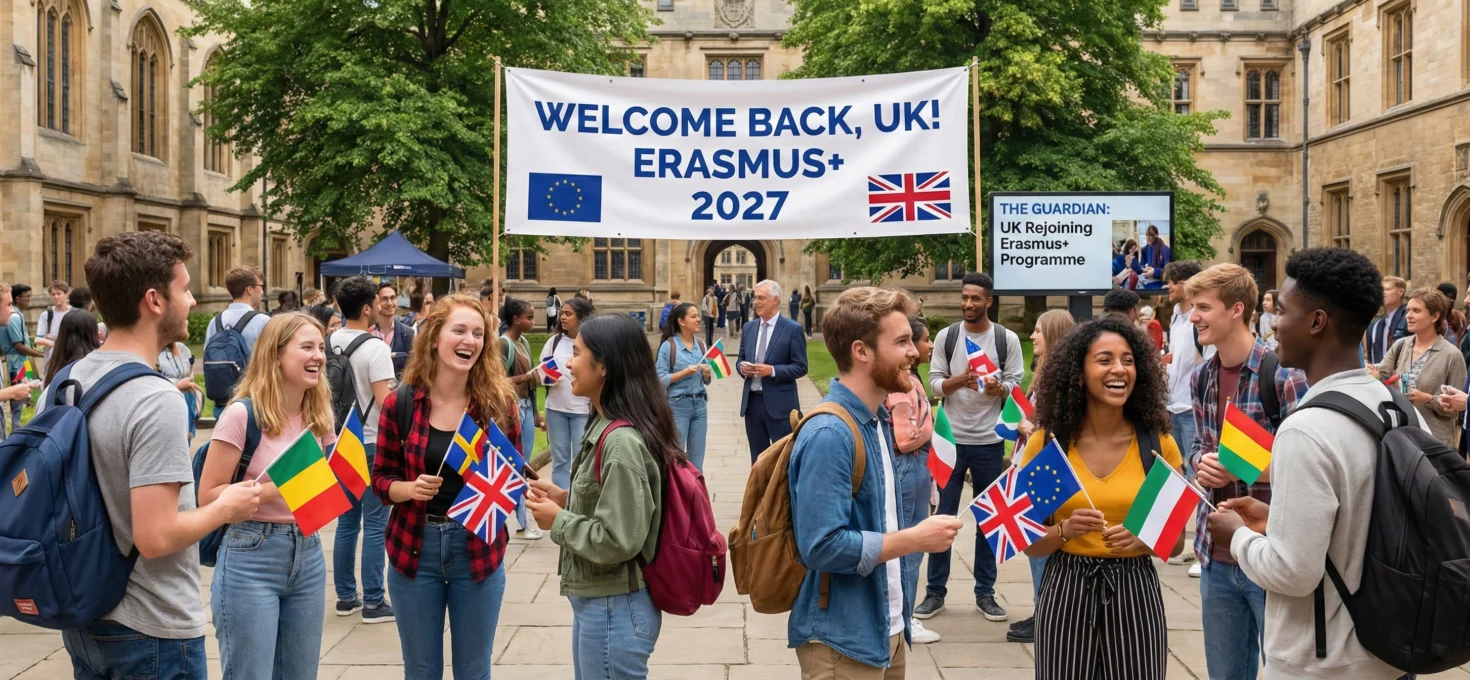 Reino Unido anuncia su regreso al programa Erasmus+ y abre oportunidades de intercambio educativo