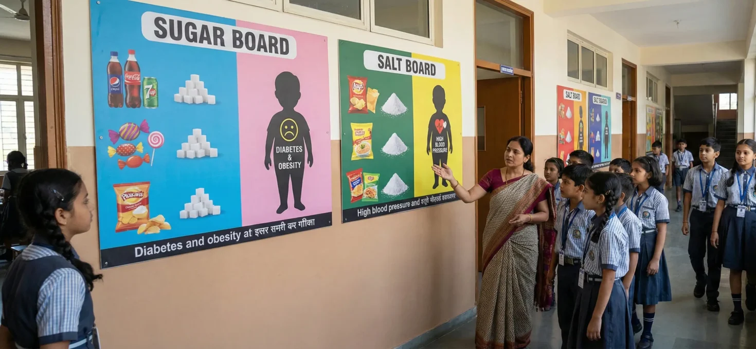 Escuelas piden paneles sobre azúcar y sal para frenar problemas de salud infantil