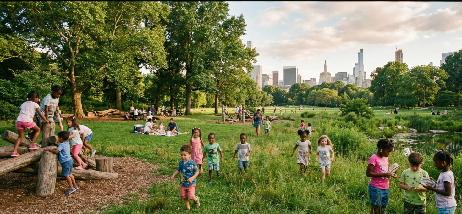 Vivir cerca de espacios verdes potencia la salud y el desarrollo de la infancia