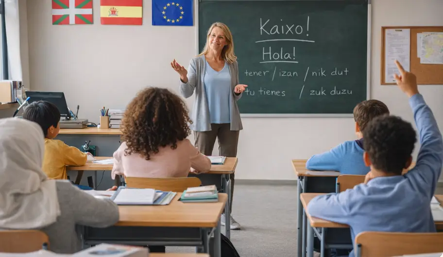 Euskadi asigna 5,5 millones para que alumnos extranjeros en concertada aprendan castellano y euskera