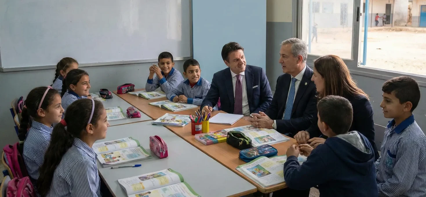 Italia y la Agencia de la ONU apoyan educación para niños refugiados palestinos
