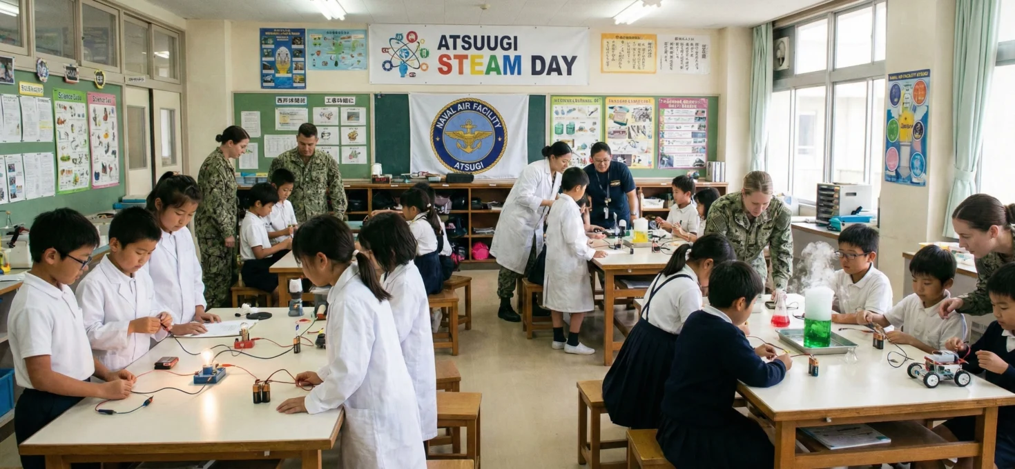 Atsugi STEAM Day impulsa la curiosidad científica entre los más pequeños en Japón